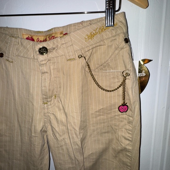 Vintage w/Tags - Apple Bottoms Embroidered Trousers with Gold & Gem Accents - Picture 1 of 8